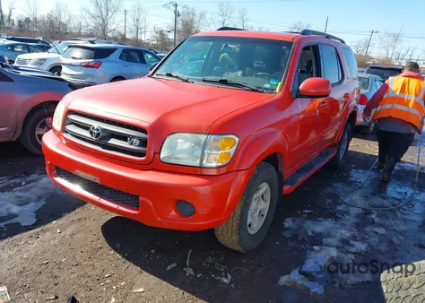 2001 Toyota Sequoia Sr5 V8 z USA, uszkodzony, nr VIN 5TDBT44A01S030320